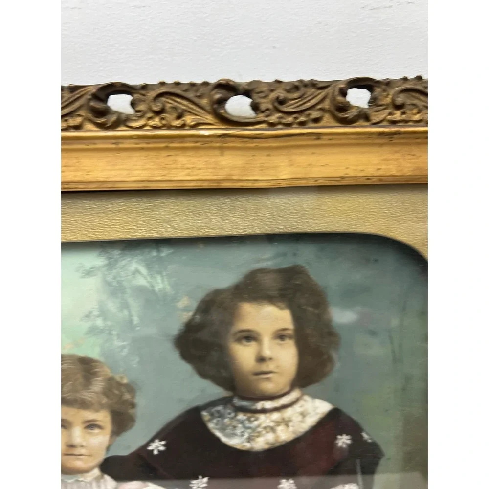 Antique Gold Gesso Picture Frame Enhanced Portrait HOLDS 16x20 Vintage Victorian